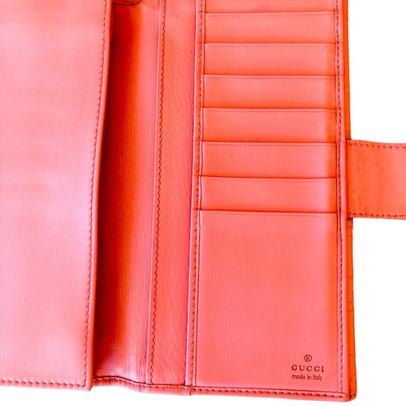 Gucci Soft Pink Goldtone Heart Snap Wallet with box Multi-Host Pick Gorgeous!!! - Picture 6 of 17